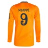 Camiseta de fútbol Manga Larga Real Madrid Mbappé 9 Segunda Equipación 2024-25 - Hombre